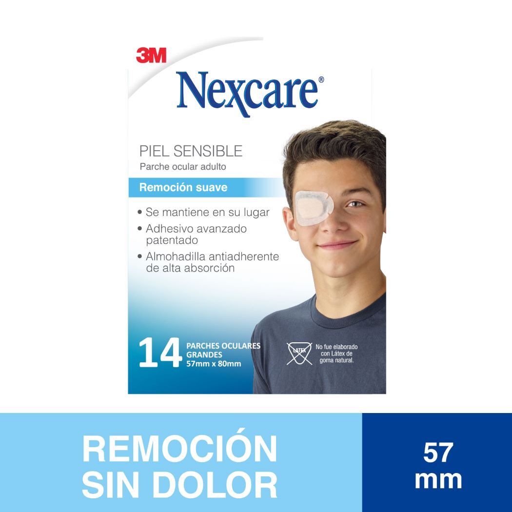 Nexcare Parche Ocular Adultos Remoción Suave