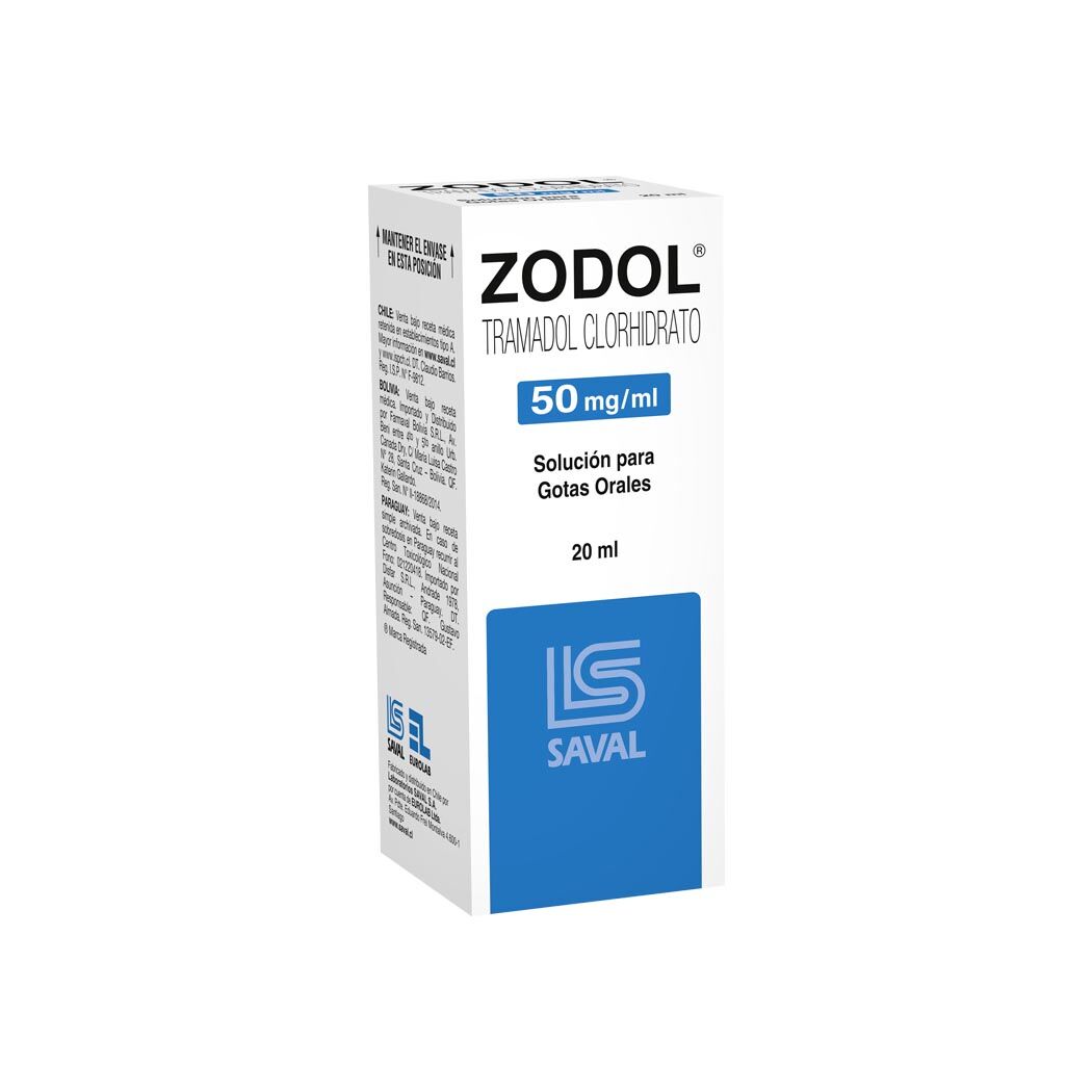 Zodol Tramadol 50mg/ml Oral Gotas 20ml