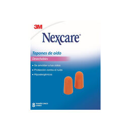 Tapones de Oídos Desechables Nexcare 4 Pares