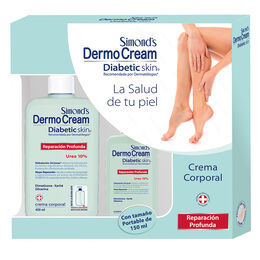 Estuche Dermocream Dibetic Skin Frasco 400ml + Frasco 150ml