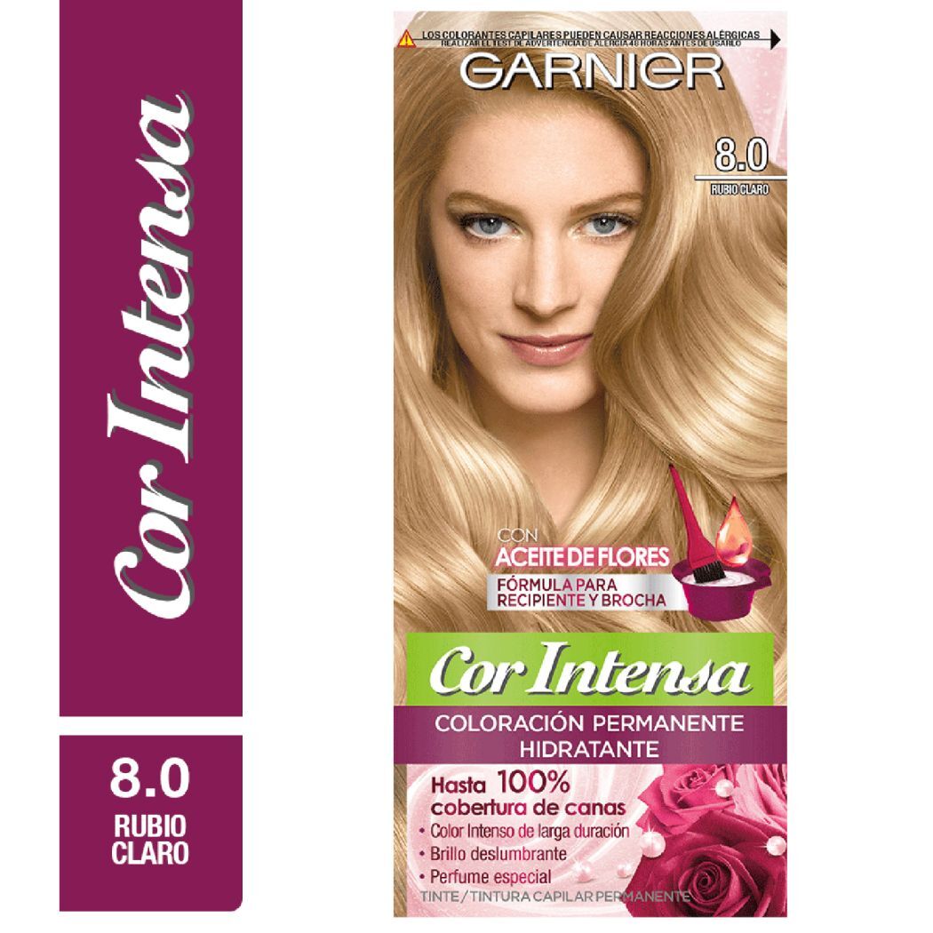 Tintura Garnier Cor Intensa Nº 8.0 Rubio Claro