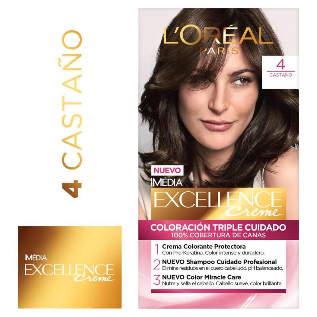 Tintura Excellence Creme 4 Castaño