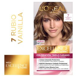 Tintura Excellence Creme 7 Rubio Natural