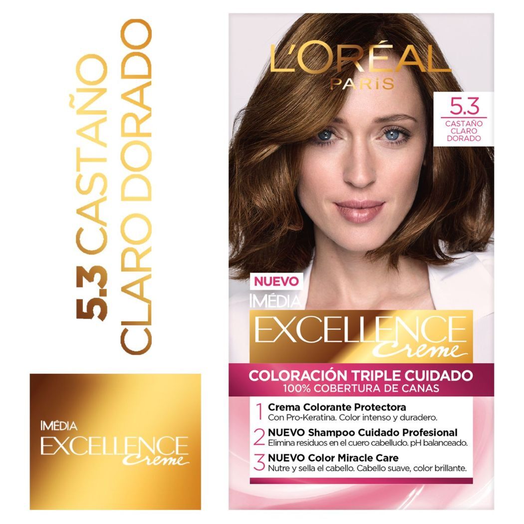 Tintura Excellence Creme 5.3 Castaño Claro Dorado