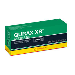 Qurax XR (B) Quetiapina 200mg 30 Comprimidos Prolongados