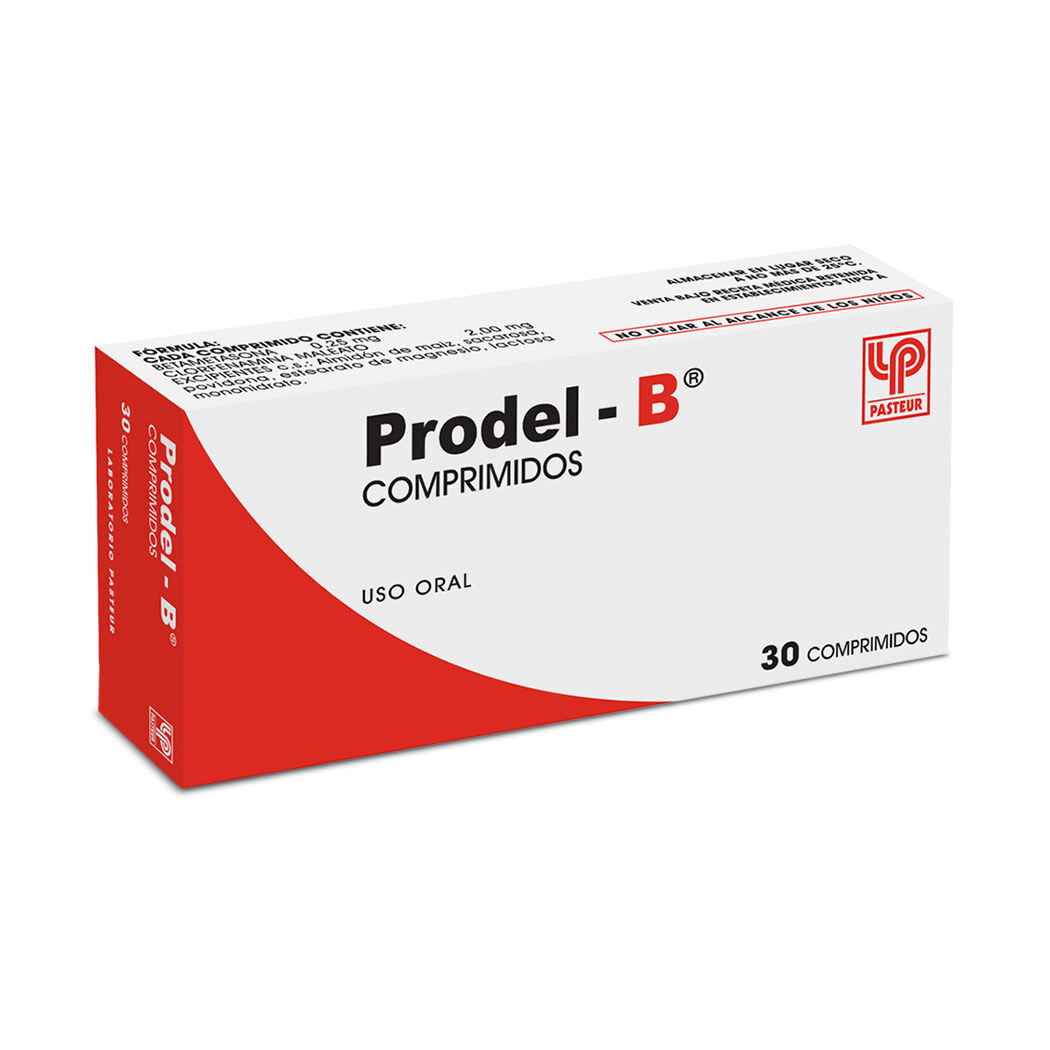 Prodel-B Betametasona / Clorfenamina 30 Comprimidos