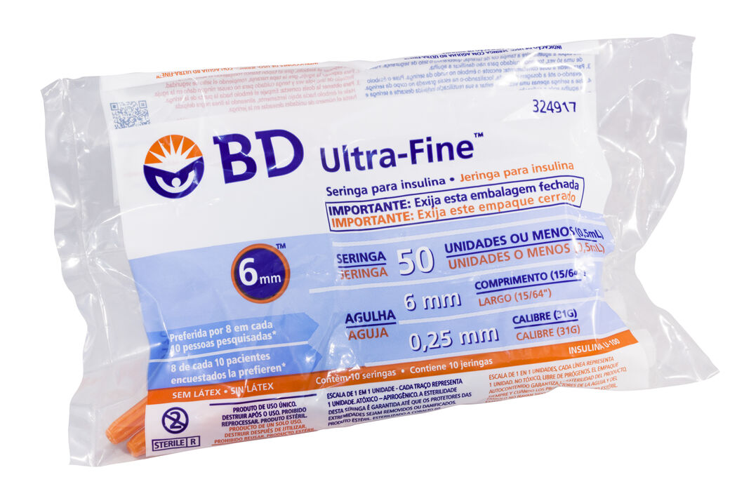 BD Jeringa Insulina 50 UI 31G X6mm 