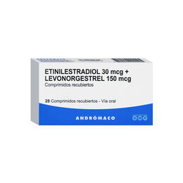 Etinilestradiol 30 mcg levonorgestrel 150 mcg 28 comprimidos recubiertos