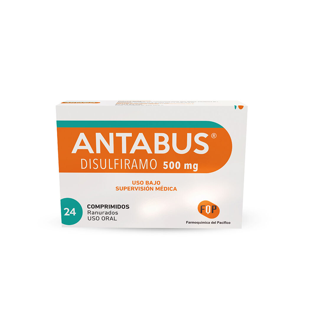 Antabus Disulfiram 500mg 24 Comprimidos