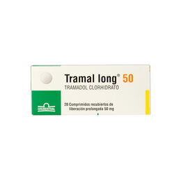 Tramal Long Tramadol Clorhidrato 50 mg 20 Comprimidos
