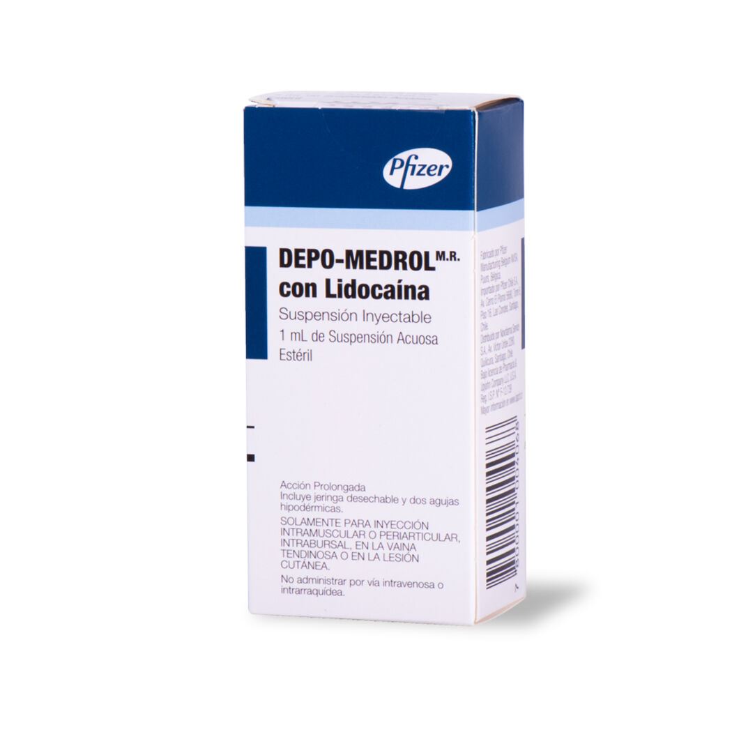 Depo-Medrol con Lidocaína / Metilprednisolona Inyectable 1 Frasco-Ampolla