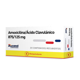 Amoxicilina / Acido Clavulánico (B) 500/125 20 Comprimidos Recubiertos
