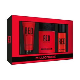 Set Millionaire Red 95ml + Desodorante 150ml + After Shave 100ml