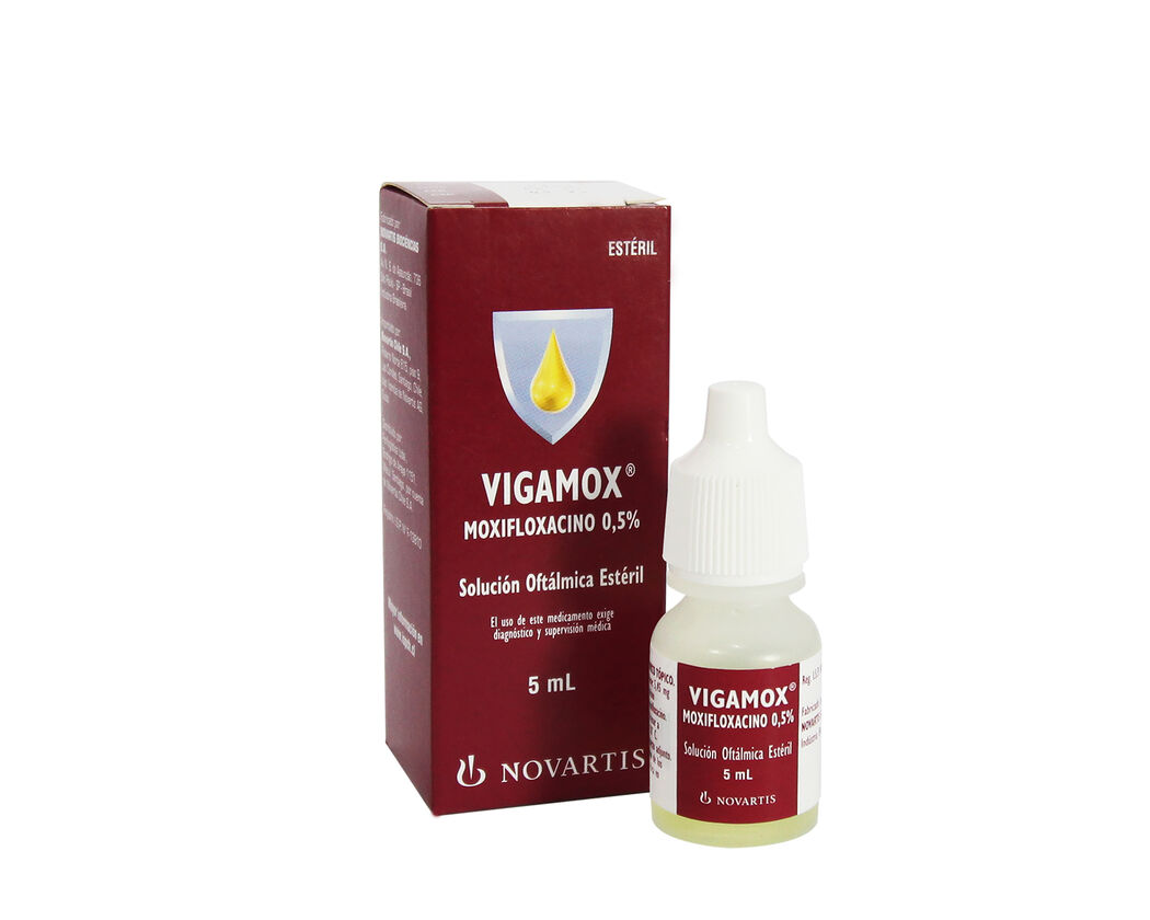 Vigamox Moxifloxacino 0.5% Solución Oftálmica 5ml
