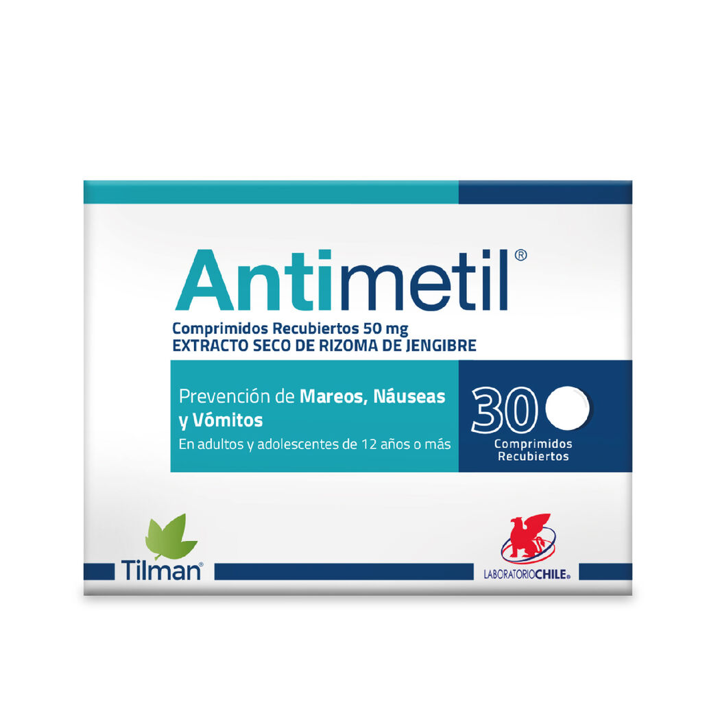 Antimetil Extracto de Jengibre 30 Comprimidos Recubiertos