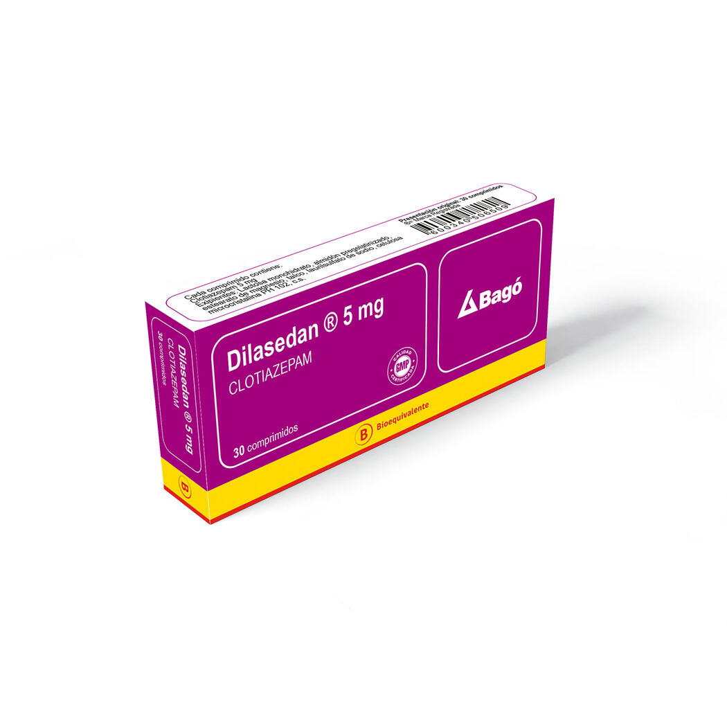 Dilasedan (B) Clotiazepam 5mg 30 Comprimidos
