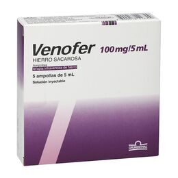 Venofer Intra Venosa  Hierro 100 mg 5 Ampollas