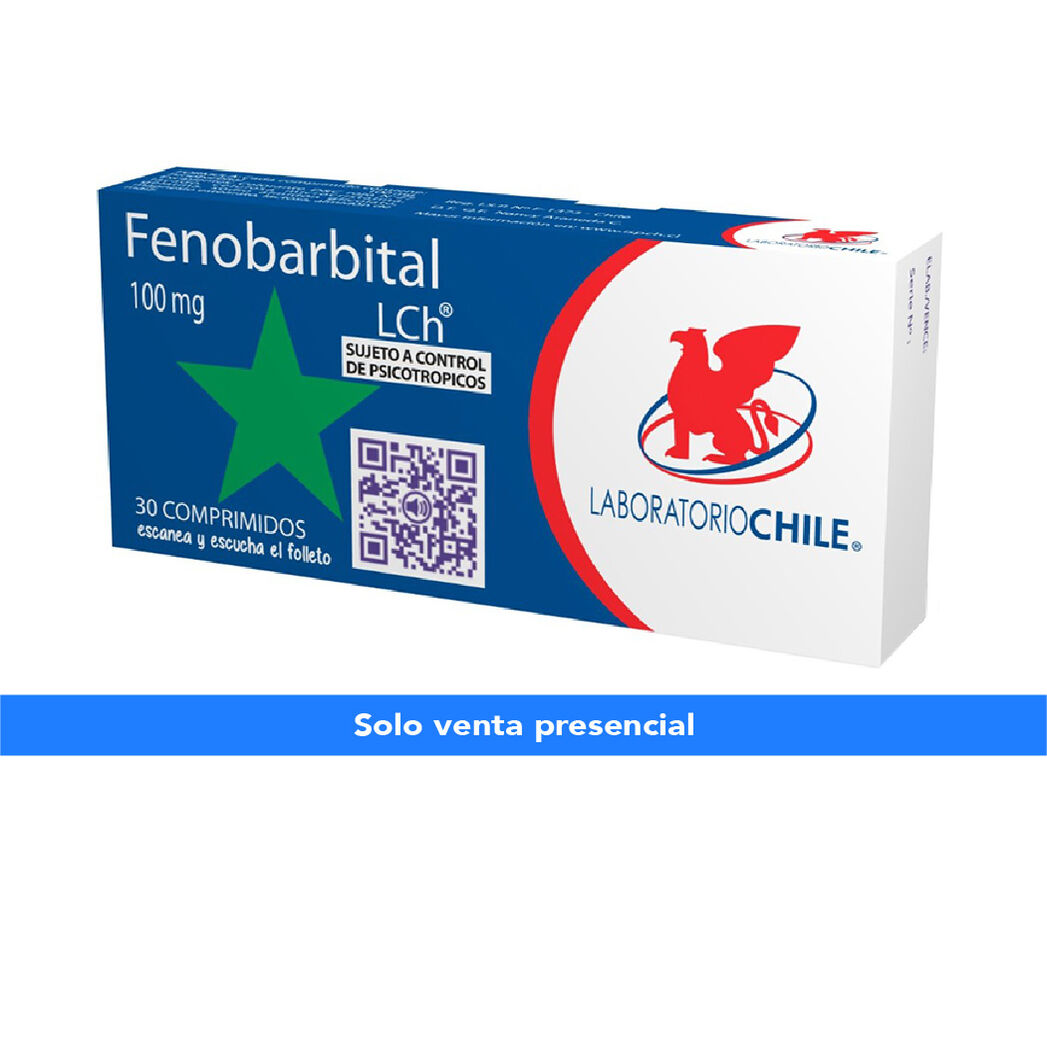 Fenobarbital 100mg 30 Comprimidos