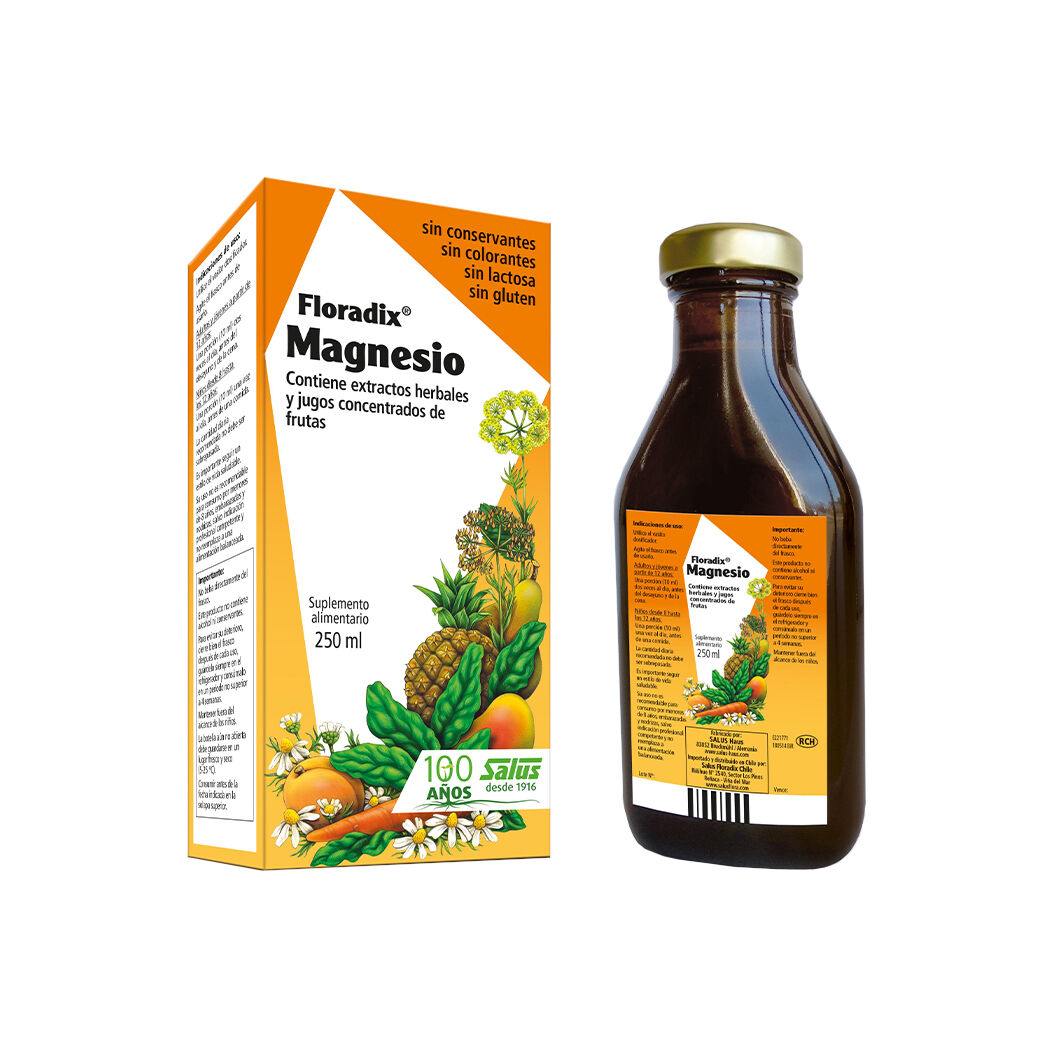 Solución de Magnesio y Extra Herbales Floradix 250ml