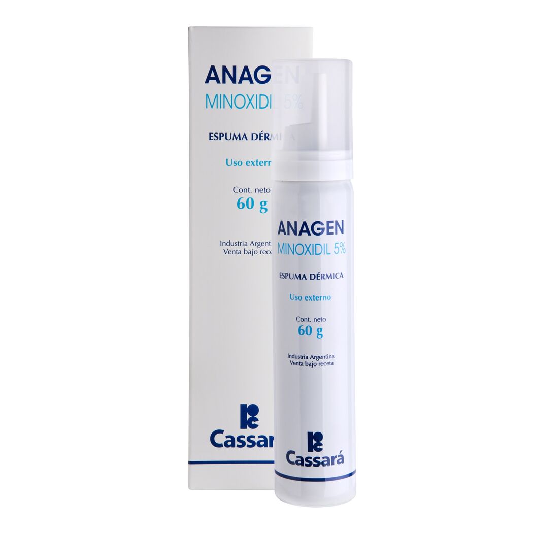 Anagen Espuma Dérmica Capilar Minoxidil 5% 60g