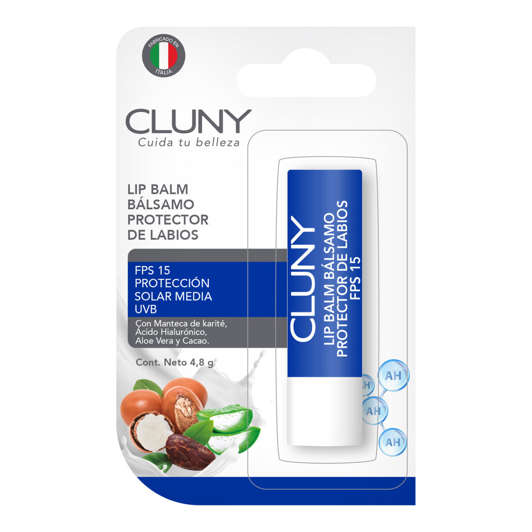 Bálsamo Labial con Protección FPS15+ Cluny 4,8g