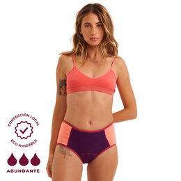 Calzón Menstrual Papaya Sabrosa Flujo Abundante XL