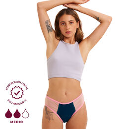 Calzón Menstrual Papaya del Pacífico Flujo Medio XL