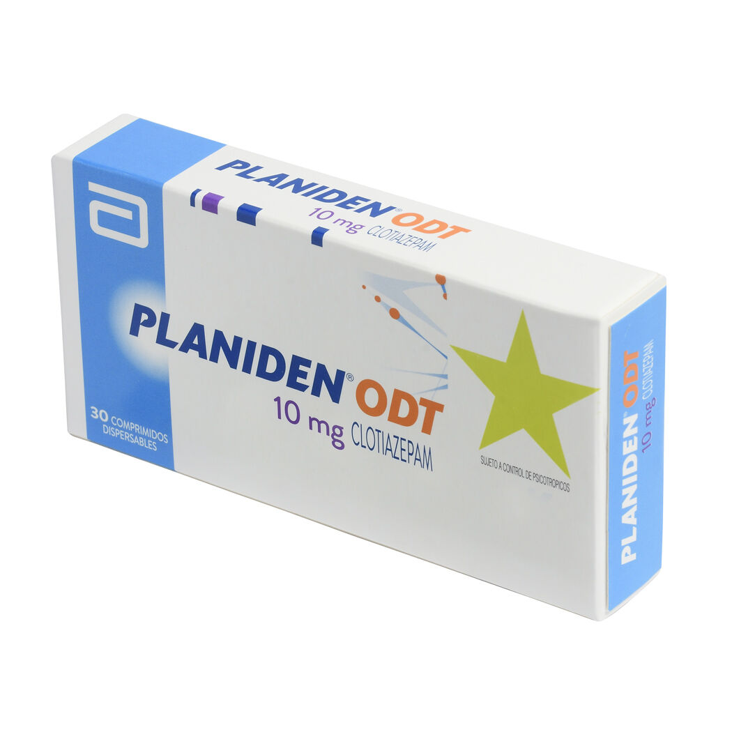 Planiden ODT Clotiazepam 10mg 30 Comprimidos Dispersables