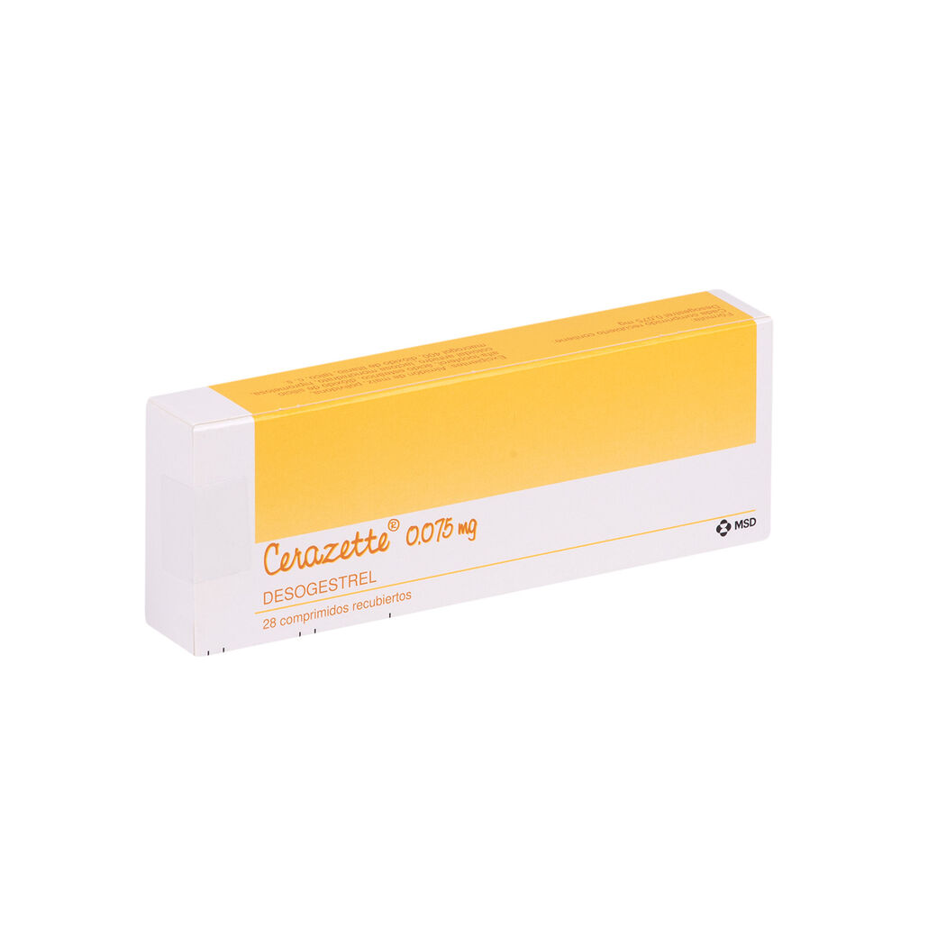 Cerazette (R) Desogestrel 0.075mg 28 Comprimidos Recubiertos