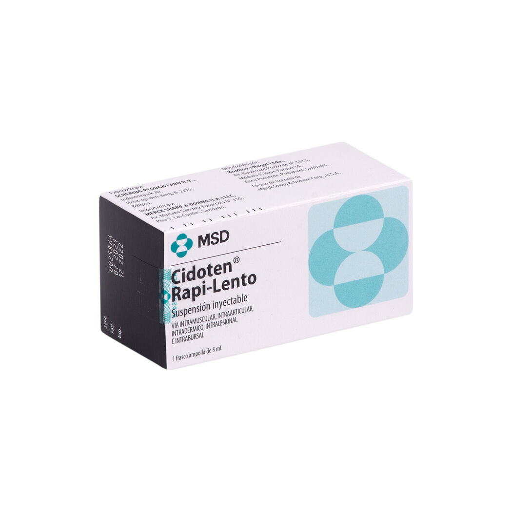 Cidoten Rapi-Lento Betametasona Inyectable 1 Frasco-Ampolla