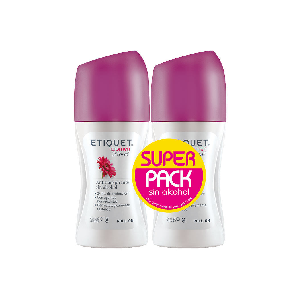 Pack de Desodorantes Roll-On Mujer Floral