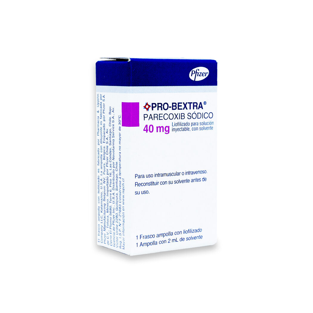 Pro-Bextra Parecoxib 40mg Inyectable 1 Frasco-Ampolla