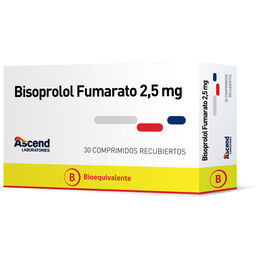 Bisoprolol (B) 2.5mg 30 Comprimidos Recubiertos