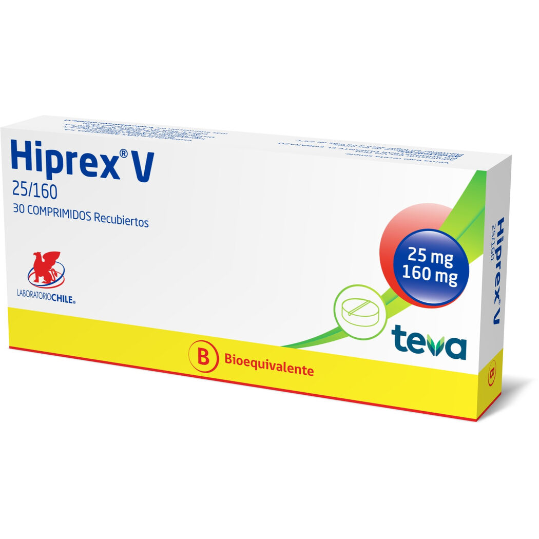 Hiprex V (B) Valsartan 25/160 30 Comprimidos Recubiertos