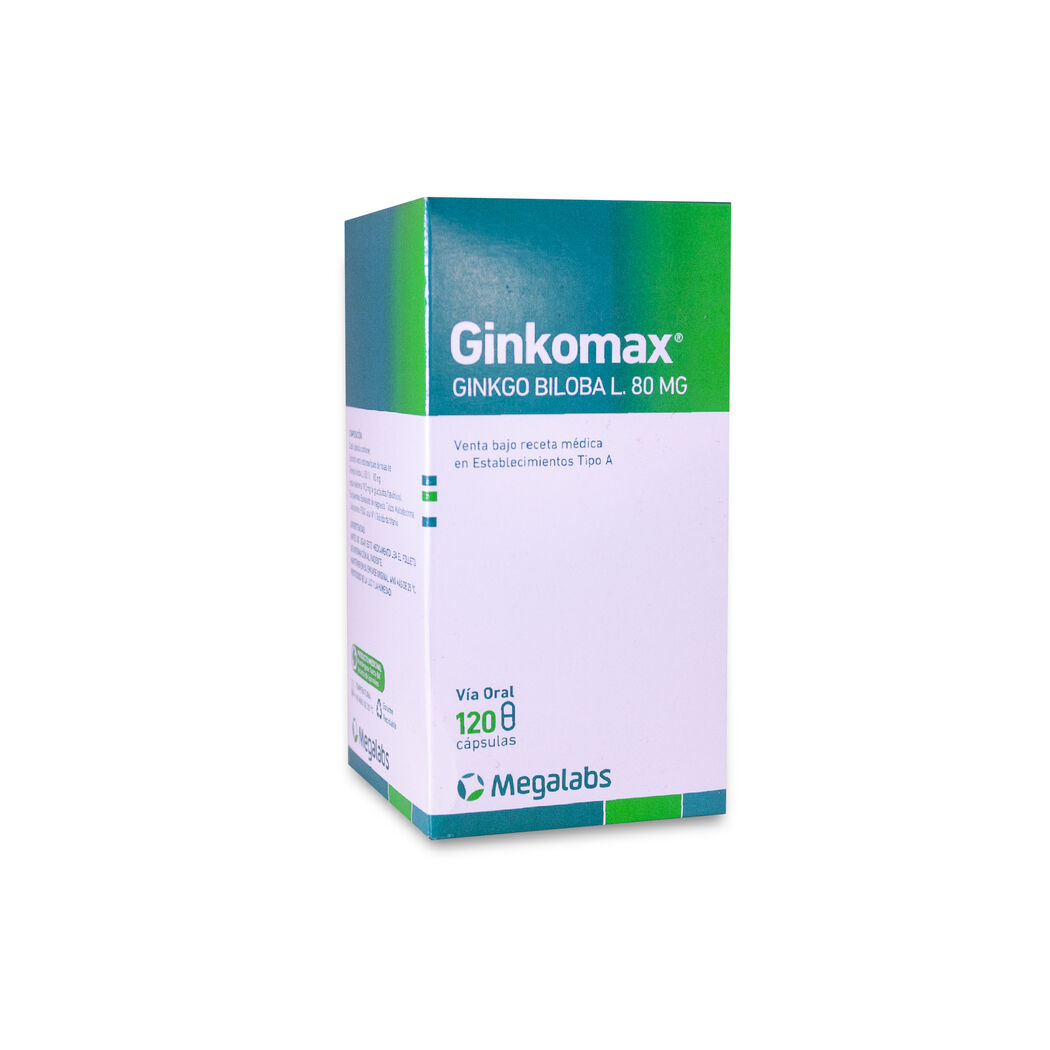 Ginkgo Max Ginkgo Biloba 80mg 120 Cápsulas