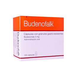 Budenofalk Budesonida 3 mg 100 Cápsulas