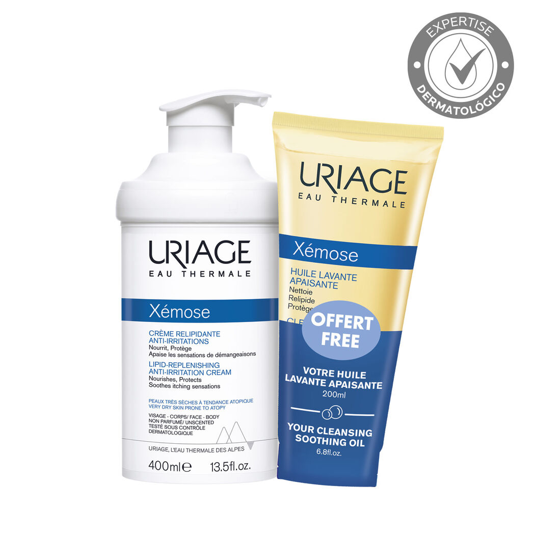 Pack Xemose Crema Relipidizante 400ml + Xemose Aceite Limpiador 200ml