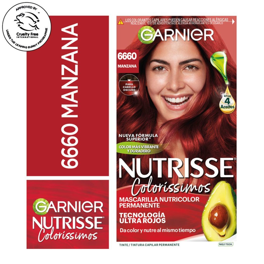Tintura Nutrisse N°6660 Manzana