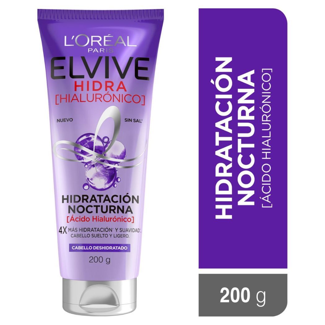Hidratación Nocturna Elvive Hidra Hialúronico 200ml