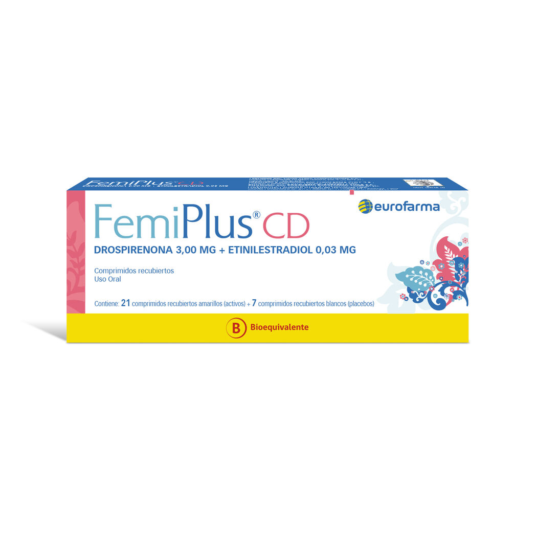 FemiPlus CD Etinilestradiol / Drospirenona 3/0.03 28 Comprimidos Recubiertos