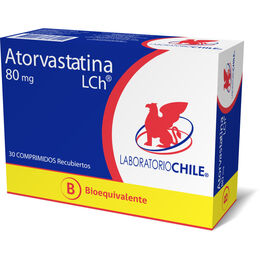Atorvastatina 80 mg 30 comprimidos recubiertos