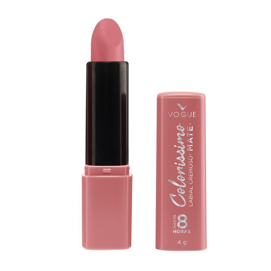Labial Vogue Colorissimo Larga Duración Tono Lychee 4g Color Vibrante
