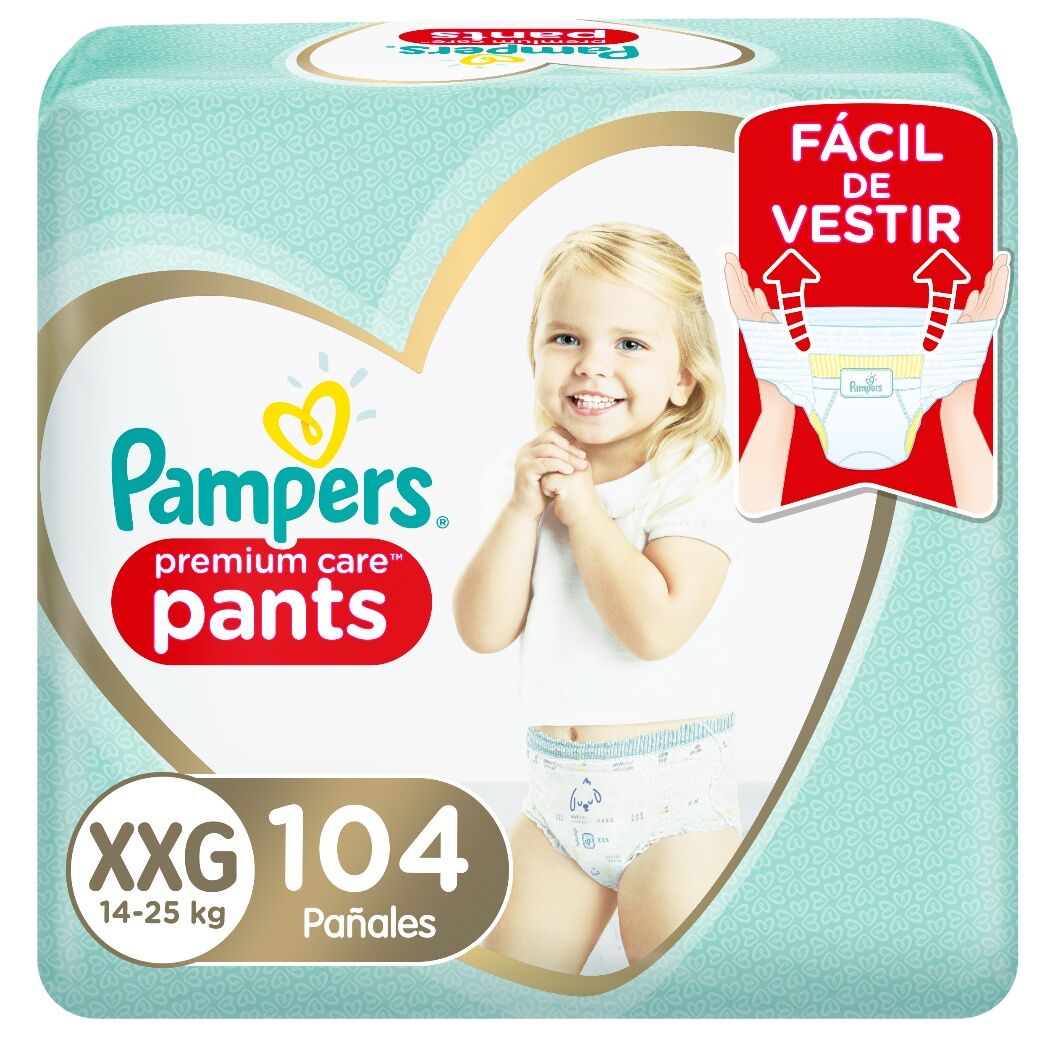 Pañales Desechables Pampers Pants Talla XXG 104 Unidades