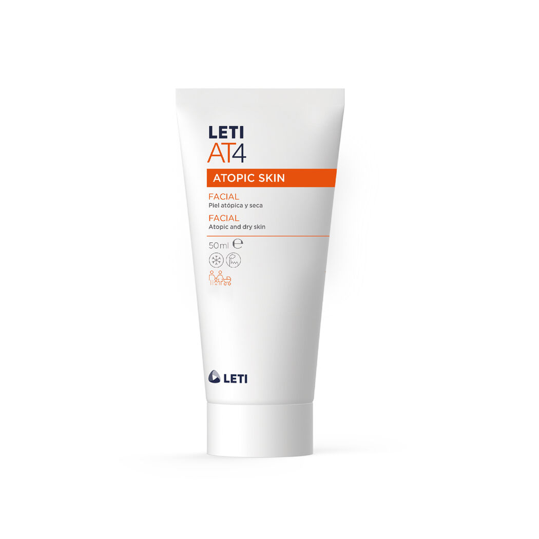 Crema Facial Emoliente Para Piel Atópica Leti AT4 50ml