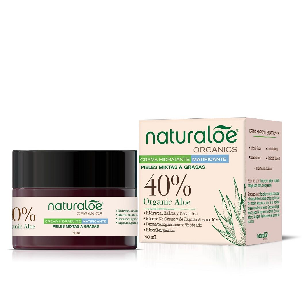 Naturaloe Crema Hidratante & Matificante Organic Aloe 50ml