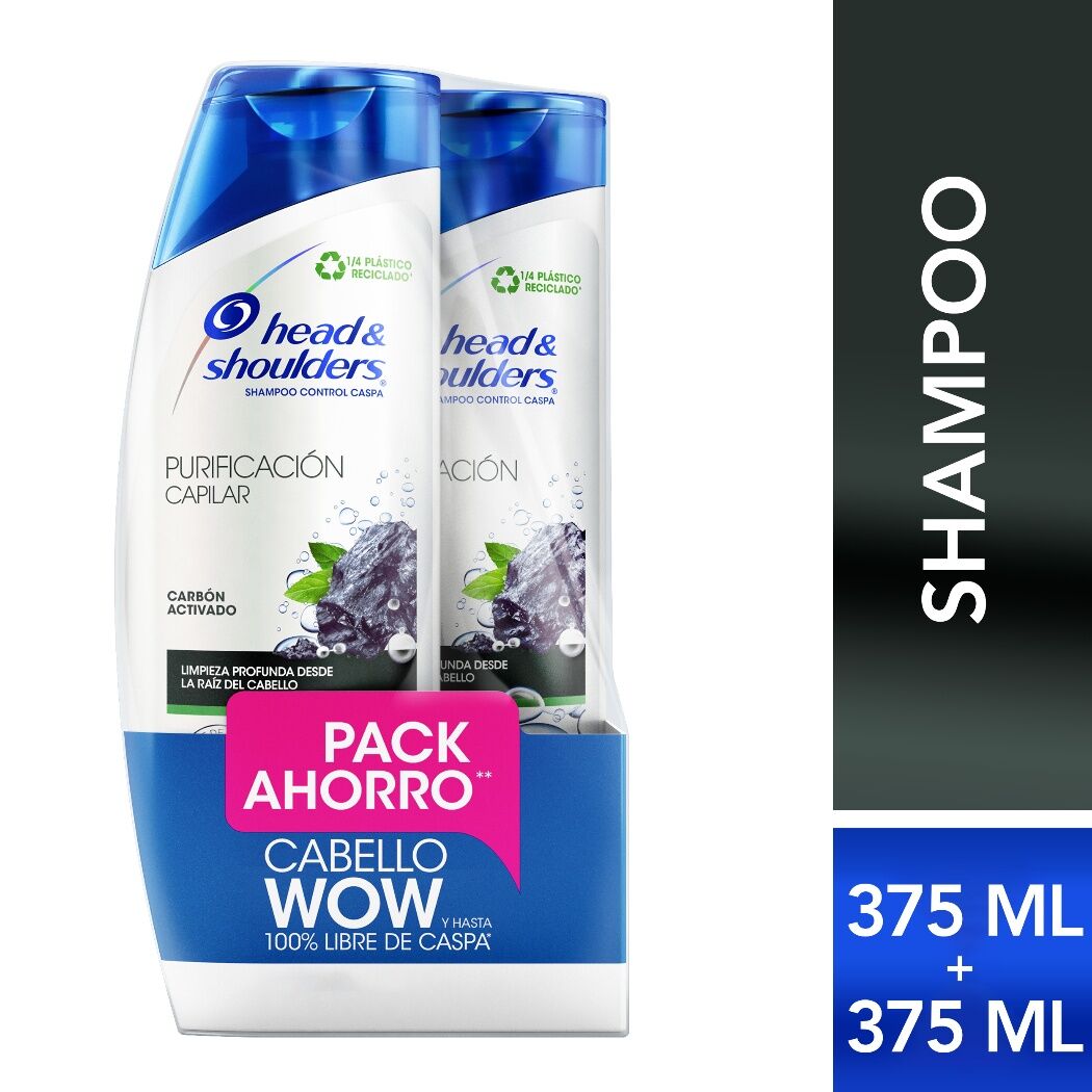 Pack Shampoo Head & Shoulders Purificación Capilar 375ml 2 Unidades