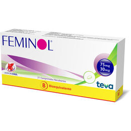 Feminol 20 (B) Etinilestradiol / Gestodeno 21 Comprimidos Recubiertos