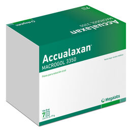Accualaxan Polietilenglicol Macrogol 3350 17g Polvo Solución Oral 7 Sobres