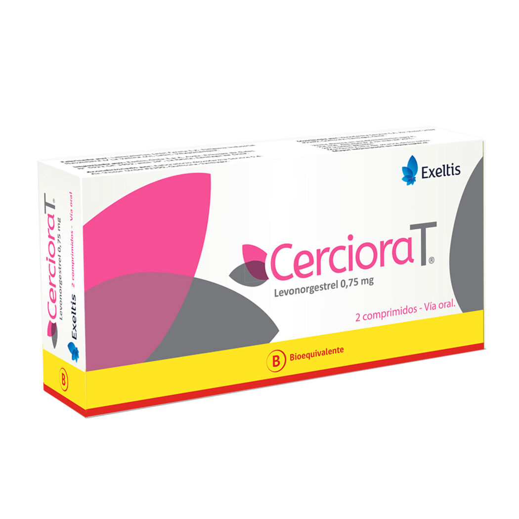 Cerciora T (B) Levonorgestrel 0.75mg 2 Comprimidos