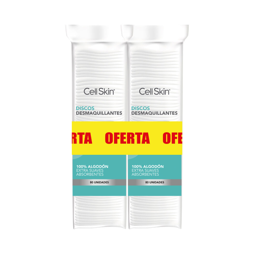 Cell Skin Pack Pétalos Desmaquillantes 2x80 Discos